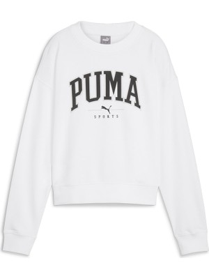 Puma Squad Crew Tr Sweatshirt Beyaz 68249302 Kadın