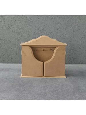 Altınyapı Hobi Market Bar Kapaklı Geniş Anahtarlık   Ham Mdf Boyasız