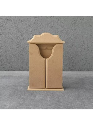 Altınyapı Hobi Market Bar Kapaklı Uzun Anahtarlık Ham Mdf Boyasız