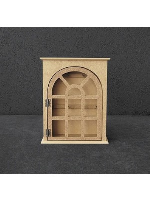 Altınyapı Hobi Market Pencereli Anahtarlık   Ham Mdf Boyasız