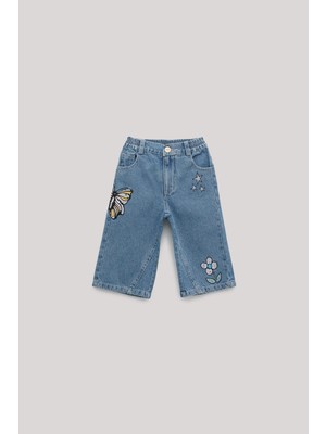 GB Baby Kız Bebek Denim Pantolon Yumuşak Pamuk Kumaşlı Esnek Model ile Rahat ve Şık