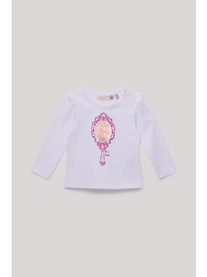 Bg Store Kız Bebek Ekru T-Shirt