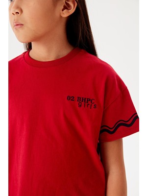 Beverly Hills Polo Club  Kız Çocuk Kırmızı T-Shirt