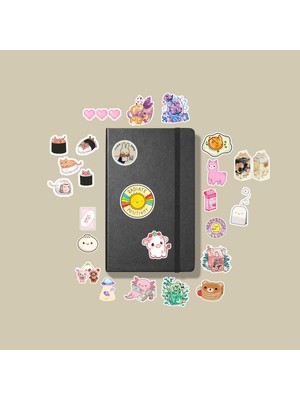 Sticker Kawaii Sticker Paketi/ Bullet Journal Defter Çıkartma Ajanda Laptop Etiket