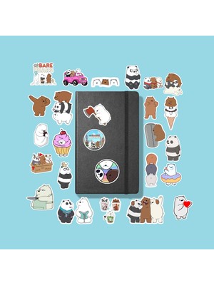 Sticker Kafadar Ayılar Sticker Paketi /bullet Journal Defter Çıkartma Ajanda Laptop Etiket