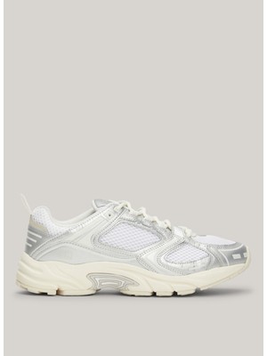 Tommy Hilfiger Beyaz - Gümüş Kadın Sneaker En0En02673Ybl