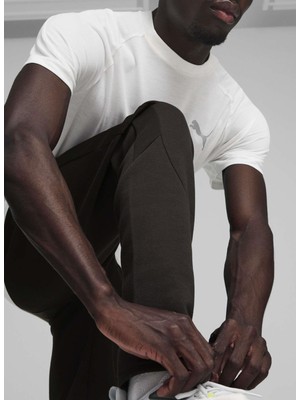Puma Düz Paça Siyah Erkek Eşofman Altı 68180401-EVOSTRIPE Pants Dk