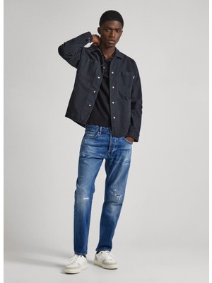 Pepe Jeans Normal Bel Tapered Fit Erkek Denim Pantolon PM207392RG9-000 Tapered Jeans