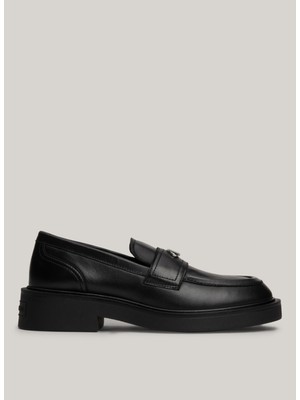 Tommy Hilfiger Tommy Hilfiger Deri Siyah Kadın Loafer En0En02557Bds