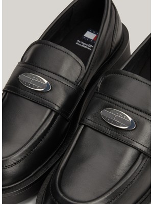 Tommy Hilfiger Tommy Hilfiger Deri Siyah Kadın Loafer En0En02557Bds