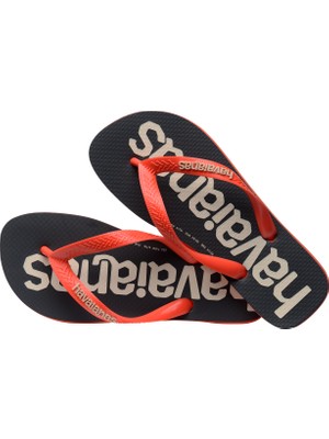 Havaianas Çok Renkli Erkek Plaj Terliği Terlik Top Logomanıa 2 Blood Orange