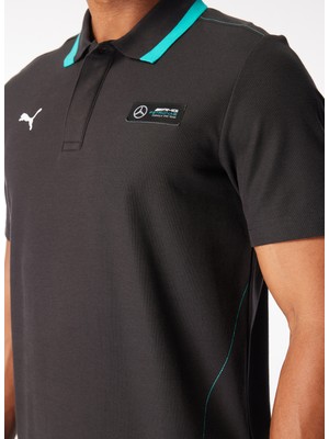 Puma Düz Siyah Erkek Polo T-Shirt 62115301 Mapf1 Pique Polo