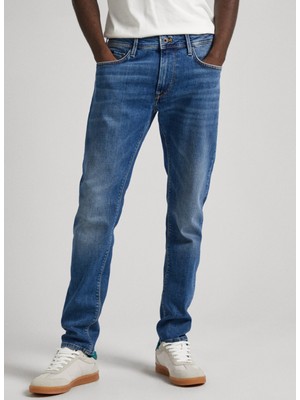 Pepe Jeans Normal Bel Tapered Fit Erkek Denim Pantolon PM207390HT7-000 Tapered Jeans