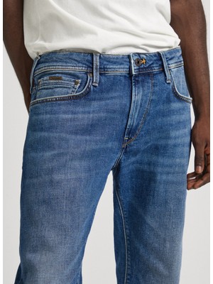 Pepe Jeans Normal Bel Tapered Fit Erkek Denim Pantolon PM207390HT7-000 Tapered Jeans