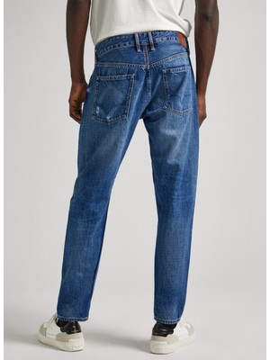 Pepe Jeans Normal Bel Tapered Fit Erkek Denim Pantolon PM207392RG9-000 Tapered Jeans