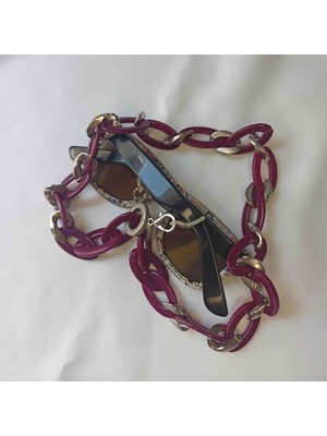 Humer Accessories Mürdüm Akrilik Gözlük Zinciri