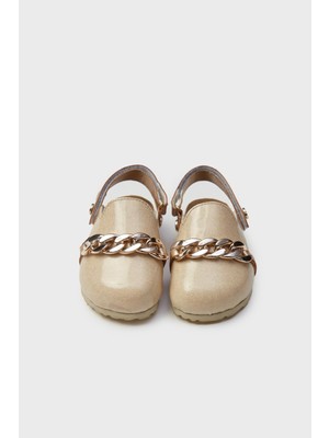 GB Baby Kız Bebek Gold Sandalet Konforlu Yumuşak Malzeme ile Şık Tasarım