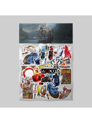 Sticker God Of War Sticker Paketi / Bullet Journal Defter Çıkartma Ajanda Laptop Etiket