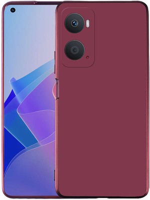 ZORE Oppo A96 4g Kılıf Premier Silikon Kapak-Mürdüm