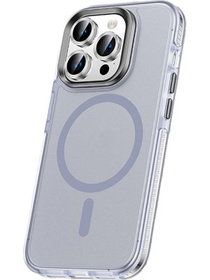 ZORE Apple iPhone 15 Pro Max Kılıf Airbagli Magsafe Wireless Şarj Özellikli Lens Koruyuculu Klaptika