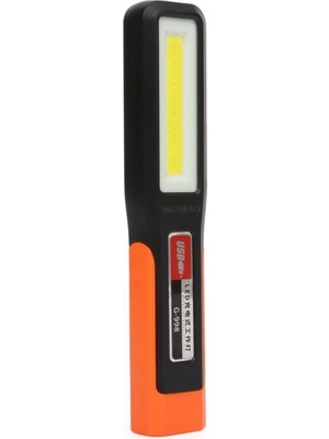 Tekno Trust Siyah Gold Orion OR-998 Ayarlanabilir Mıknatıslı Şarjlı Lamba Şarjlı Ultra Hafif Pilsiz Kullanım