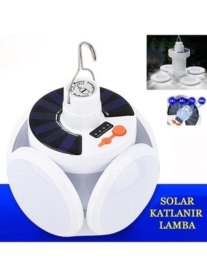 Kornea Store Solar 5 Kanatlı Kamp Lambası (K246)