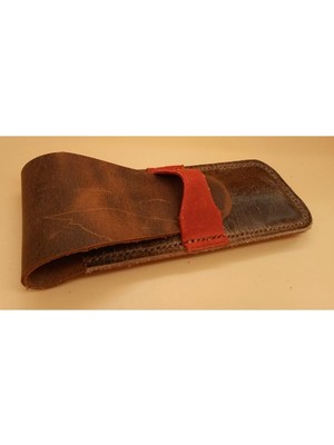 Mahfuz Crazy Hors Hakiki Deri El Emeği Özel Kalemleriniz Için Kalemlik Kalem Kutu 27 cm 6 cm 11A5