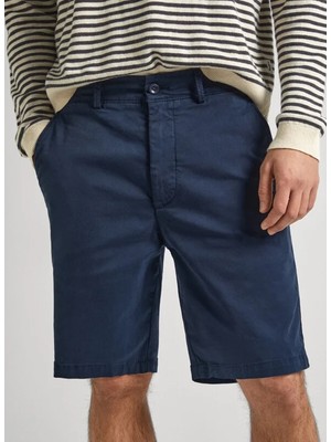 Pepe Jeans Regular Fit Lacivert Erkek Şort PM801092 594 Regular Chıno Short