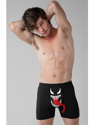Fuddy Moda Marvel Venom Baskılı Modal Penye Rahat Kalıp Erkek Boxer