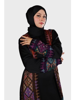 Harika Wear Işlemli Lüx Abaya Ferace