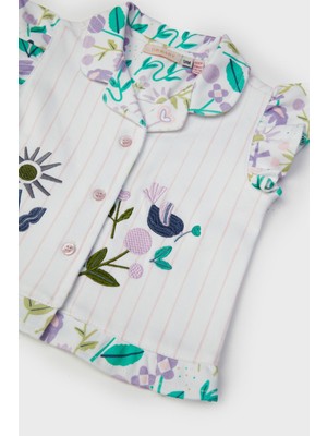 GB Baby Bg Store Kız Bebek Desenli Pijama Takımı