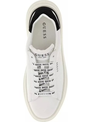 Guess Erkek Elba Bağcıklı Beyaz Sneaker