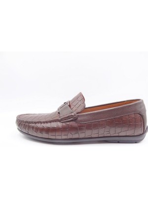 Güvener King Shoes 4013 Kahverengi Erkek Babet