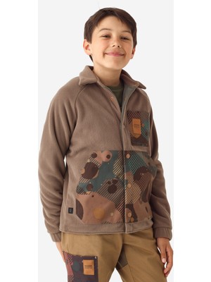 Solognac Çocuk Uzun Kollu Avcı Gömleği - Kahverengi - Avcılık ve Doğa Gözlemi - 500