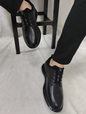 Voyager Gerçek Deri Erkek Casual Günlük Ayakkabı(6222) - Siyah - 41