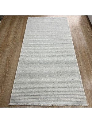 Krem Rengi & Kırçıllı Desen Halı - Soft & Naturel Salon Halısı - Hoom Rugs Retro 6204