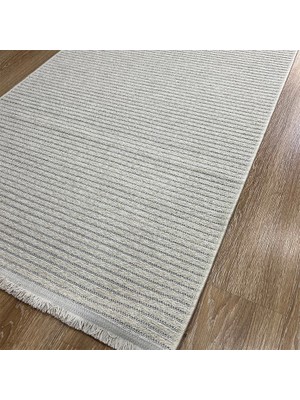 Krem Rengi & Kırçıllı Desen Halı - Soft & Naturel Salon Halısı - Hoom Rugs Retro 6204