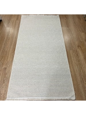 Krem Rengi & Kırçıllı Desen Halı - Soft & Naturel Salon Halısı - Hoom Rugs Retro 6204