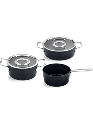 Fissler Adamant Cam Kapak 5 Parça Tencere Seti