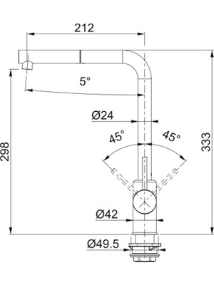 Franke Sirius 115.0668.280 Tek Kumandalı Spiralli Eviye Armatürü Krom