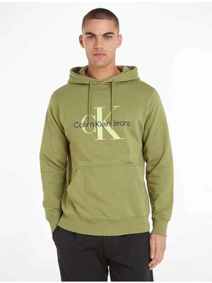 Calvin Klein Erkek Siyah Hooedie Kapüşonlu Sweatshirt