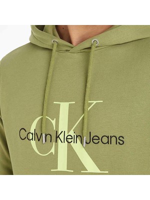 Calvin Klein Erkek Siyah Hooedie Kapüşonlu Sweatshirt