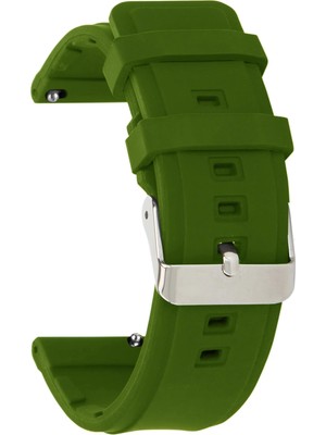 Cobra 24MM Fossil-Welder-Casio-Seiko-Omega-Armani Saat Uyumlu Silikon Saat Kordonu MSLK24