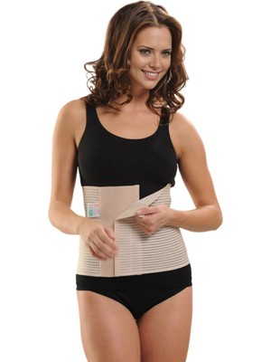 Luvmabelly MYRA9825 Bej Lohusa Korse S Beden ile Gün Boyu Rahatlık ve Ayarlanabilir Destek