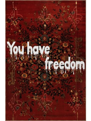 Rugs Modern Written Koleksiyonu Aşkı Kurtar Yazılı Desenli Kreatif Modern Dekoratif Halı 12