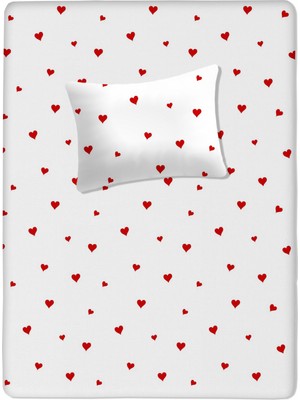 Lief Home Pamuklu Bebek Aparalı Çarşaf 115X150 + Bebek Yastık Kılıfı 35X45