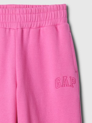 Gap Kız Çocuk Pembe Wide Leg Fleece Eşofman Altı