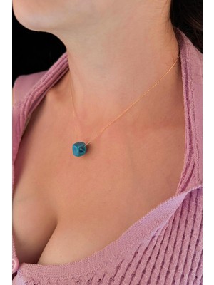 Fiyonk Kuyumculuk 14 Ayar Altın Hayalet Zincir Uğurlu Kolye