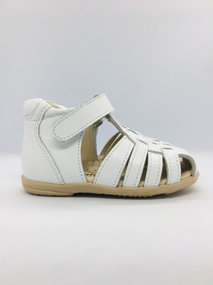 Ortopedia 602 Ortopedik  Unisex  Ilk Adım Deri Sandalet  - Beyaz