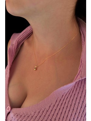 Fiyonk Kuyumculuk 14 Ayar Altın Hayalet Zincir Kalp Kolye